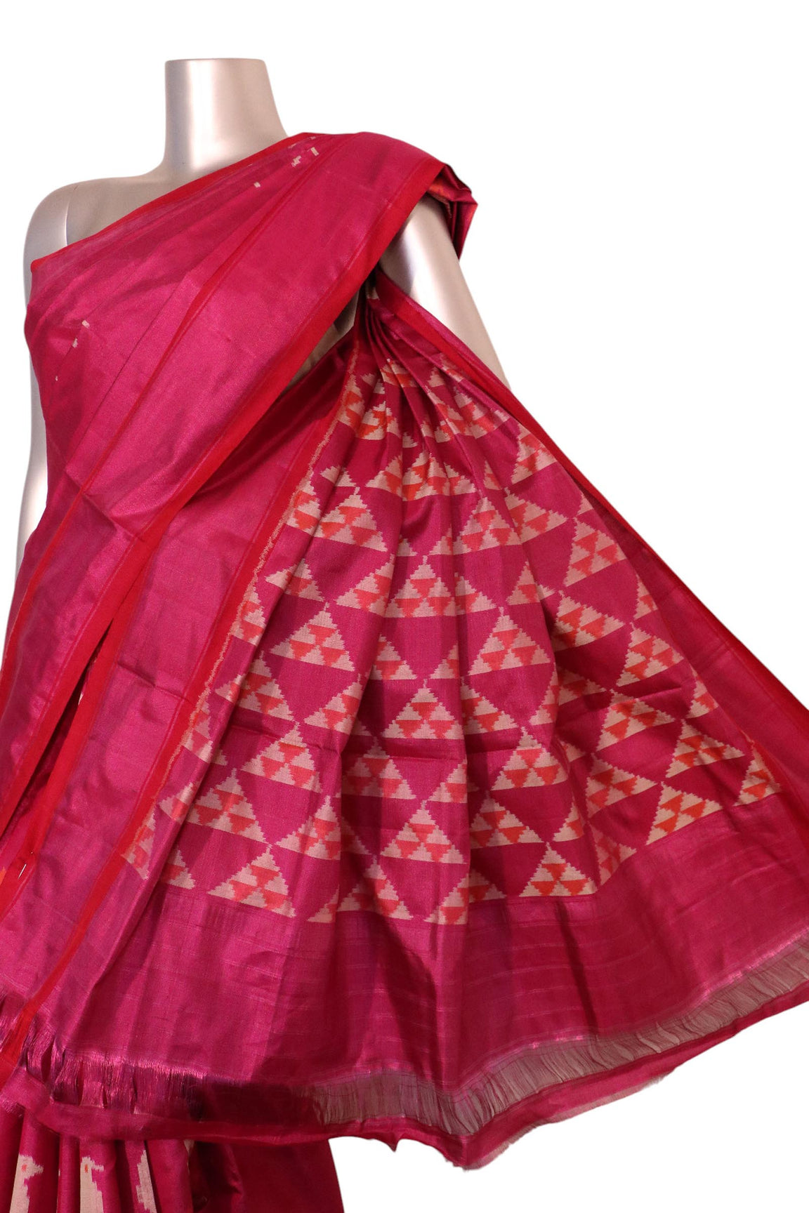 Pure Handloom Patola Ikat Silk Saree AK212714
