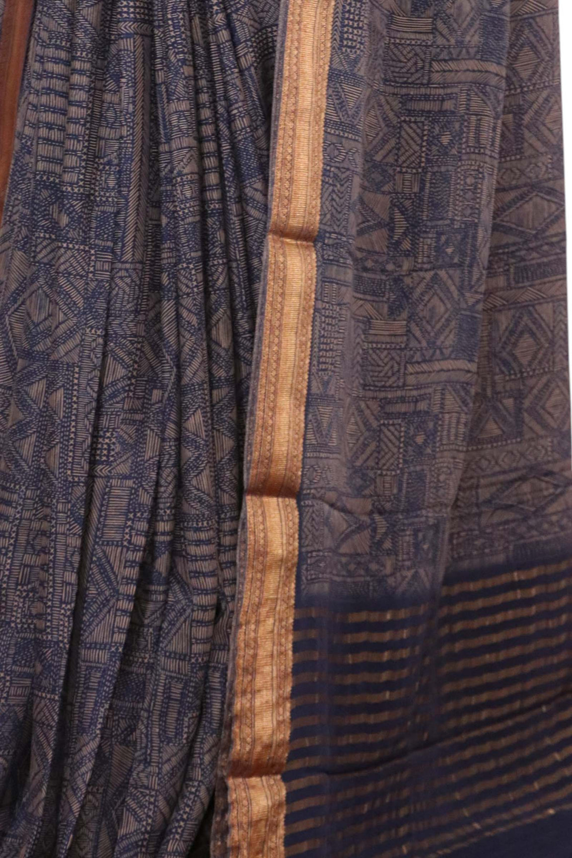 Pure Floral Zari Crepe Silk Saree AL206058
