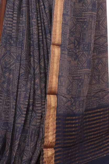 Pure Floral Zari Crepe Silk Saree AL206058