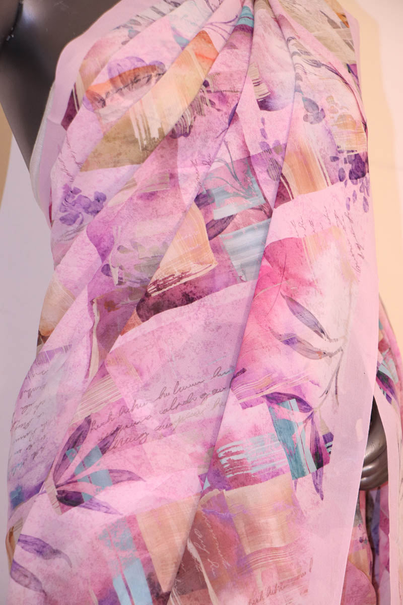 Exclusive Pure Printed Georgette Silk Saree AJ201900