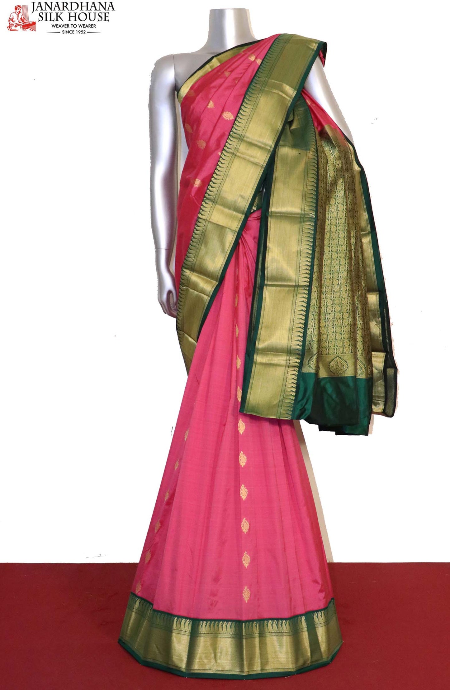 traditional wedding south silk saree aj200829