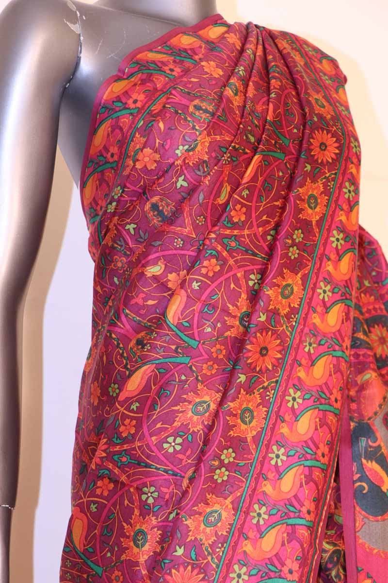 Pure Printed Silk Saree AI205543