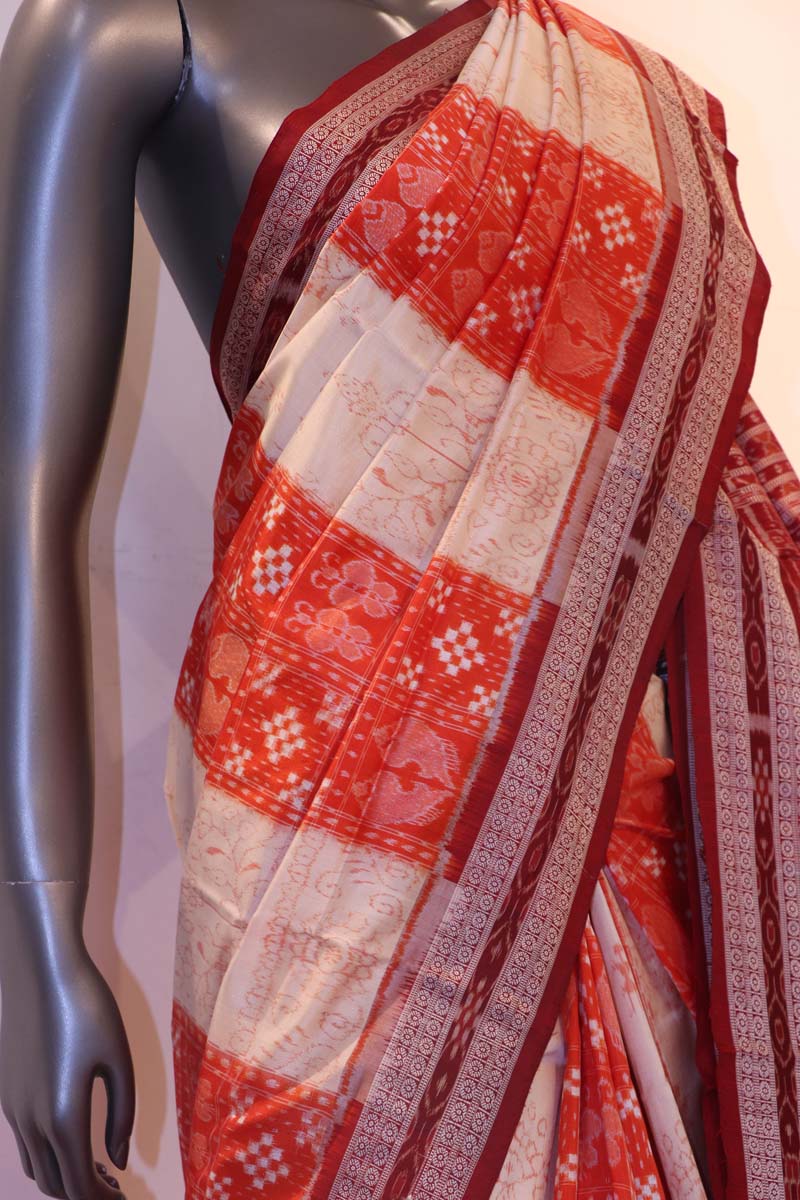 Master Weave &amp; Exclusive Handloom Pure Ikat Orissa Silk Saree AF210830