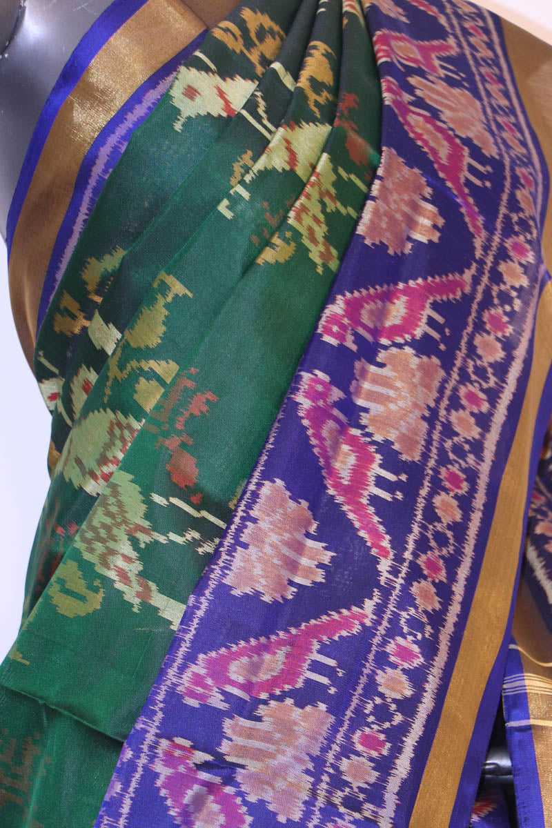 Exclusive Handloom Ikat Patola Silk Saree AI213345