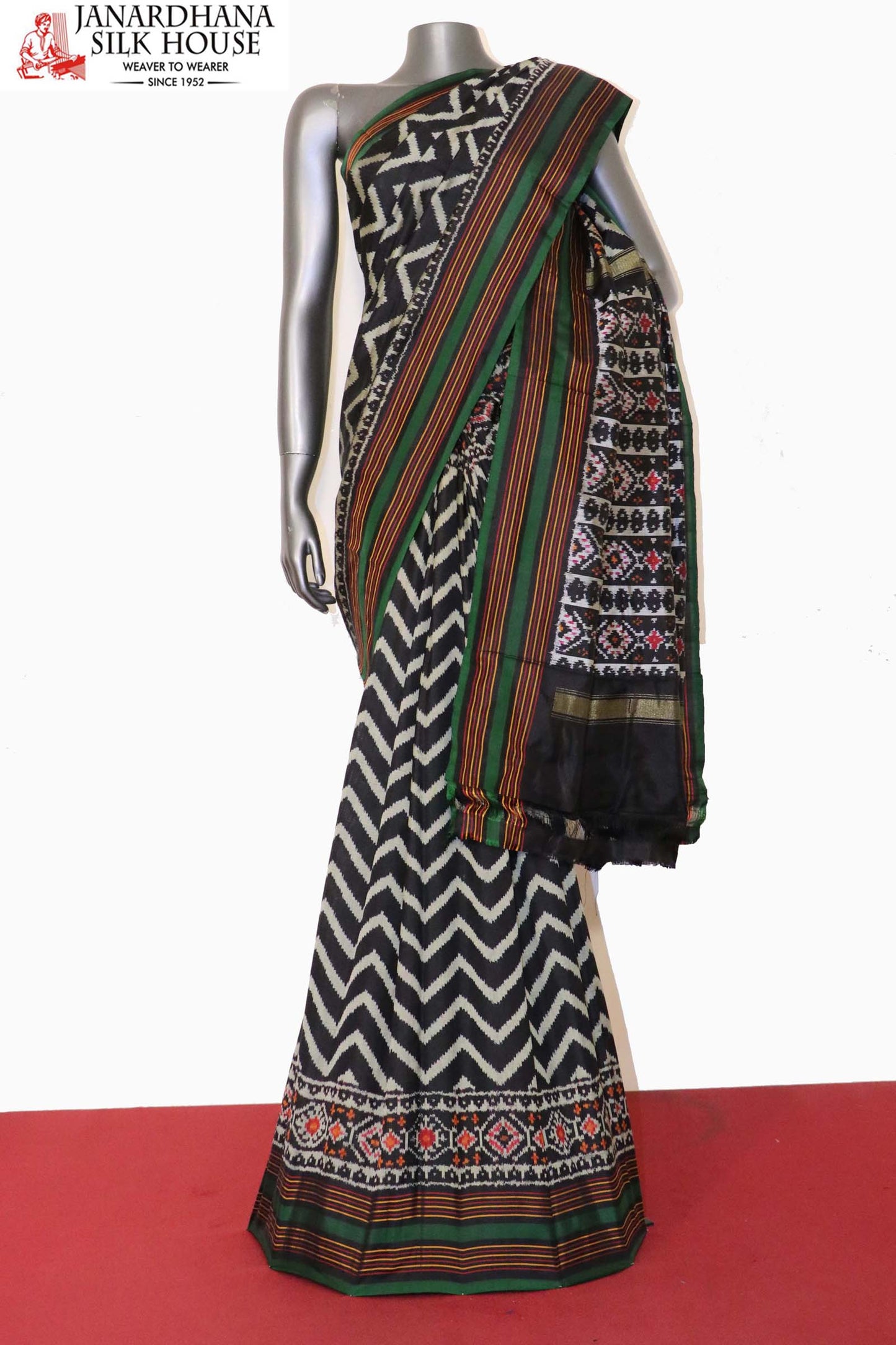 handloom ikat patola silk saree aj201156