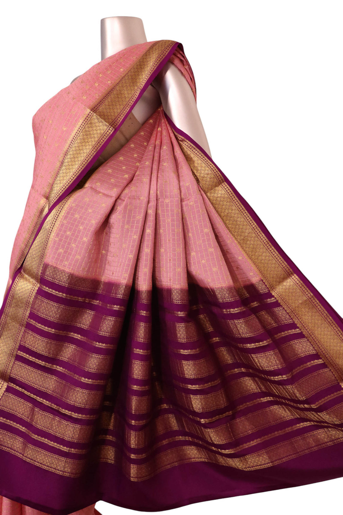 Pure Mysore Crepe Silk Saree AK213720