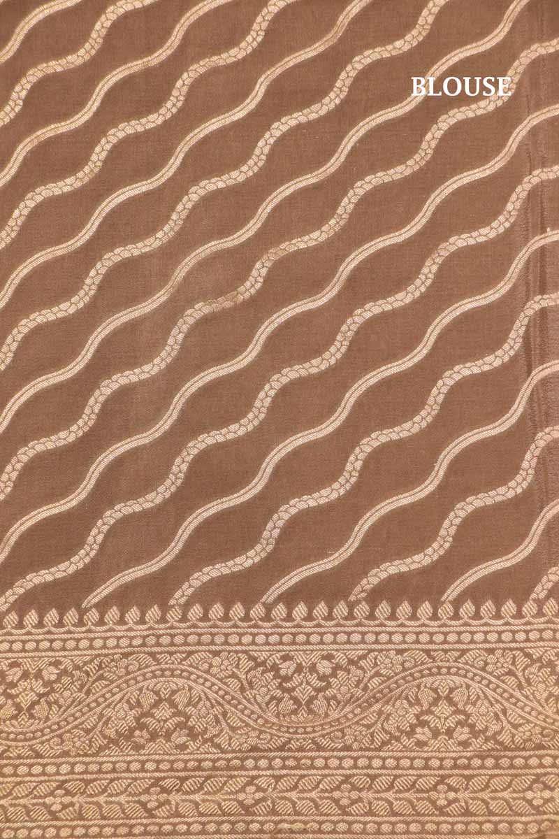 Classic Banarasi Handloom Crepe Silk Saree Brocade Blouse AI212101