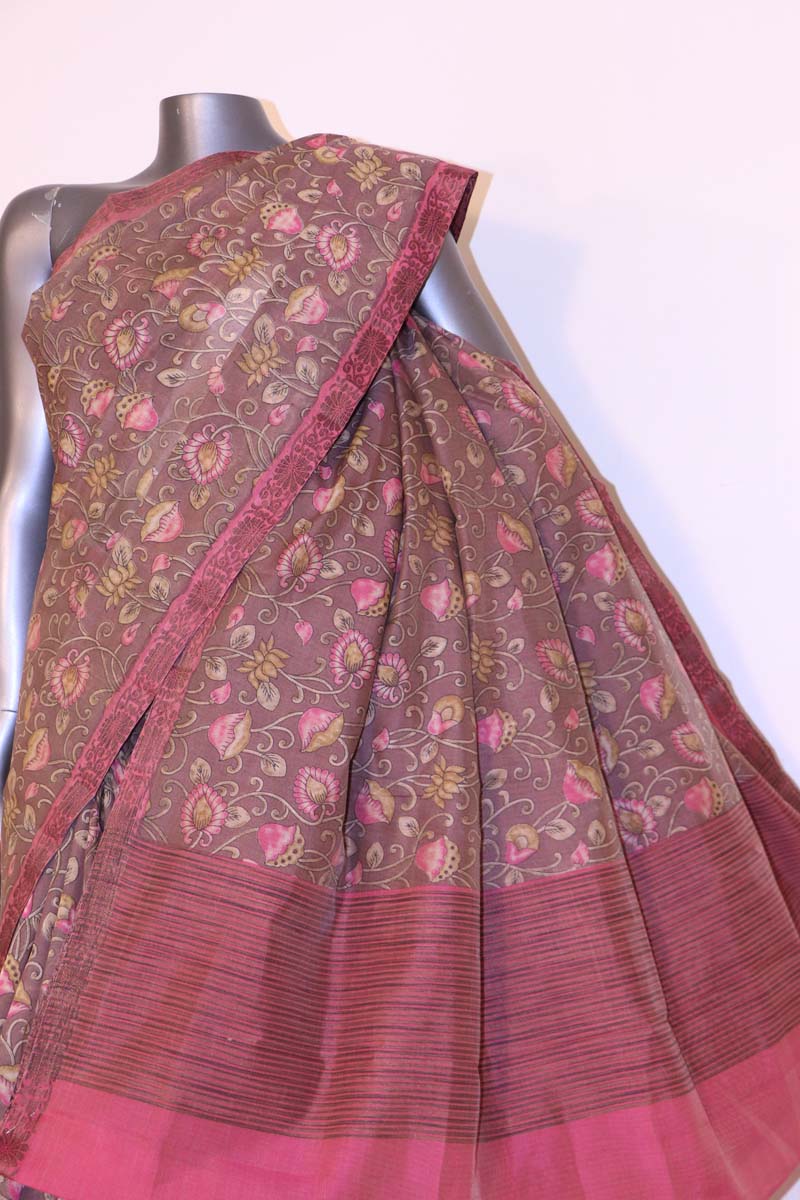 Printed Cotton Saree AI210608