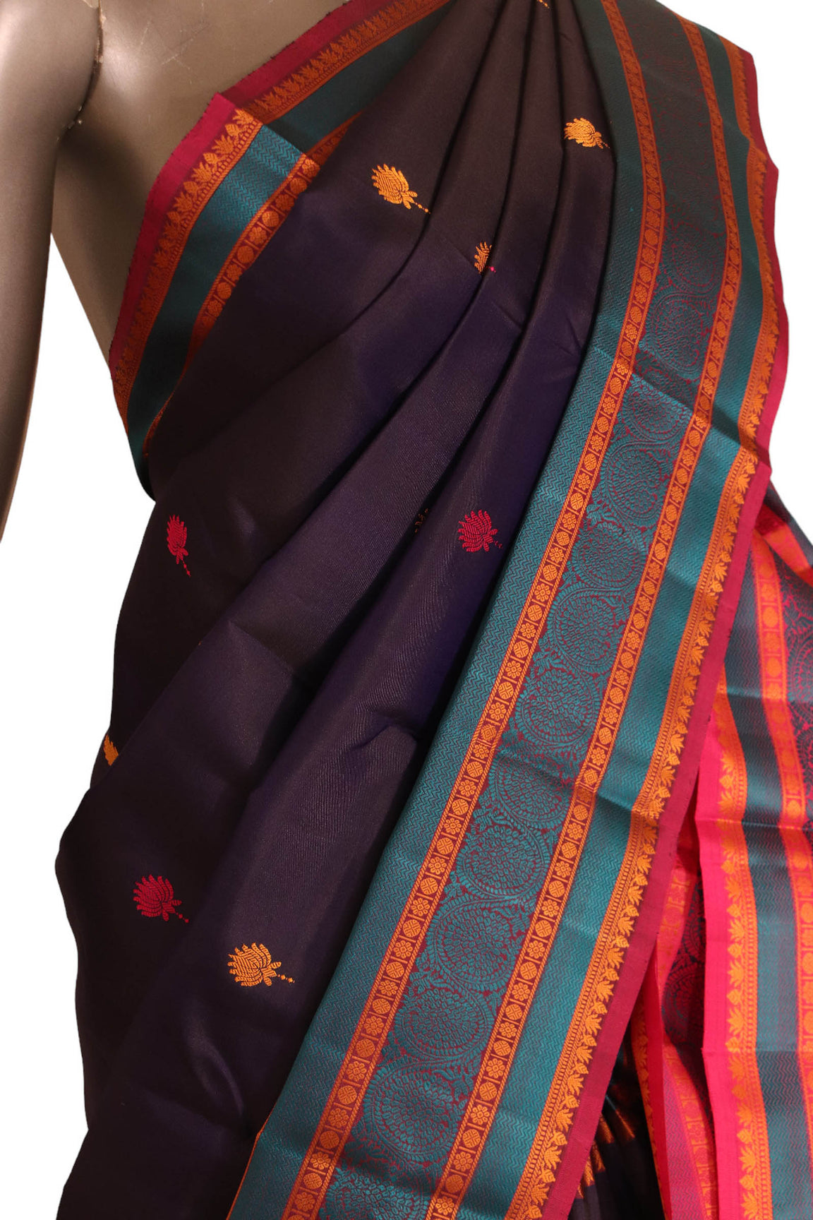 Traditional Thread Weave Kanjeevaram Silk Saree AJ212363