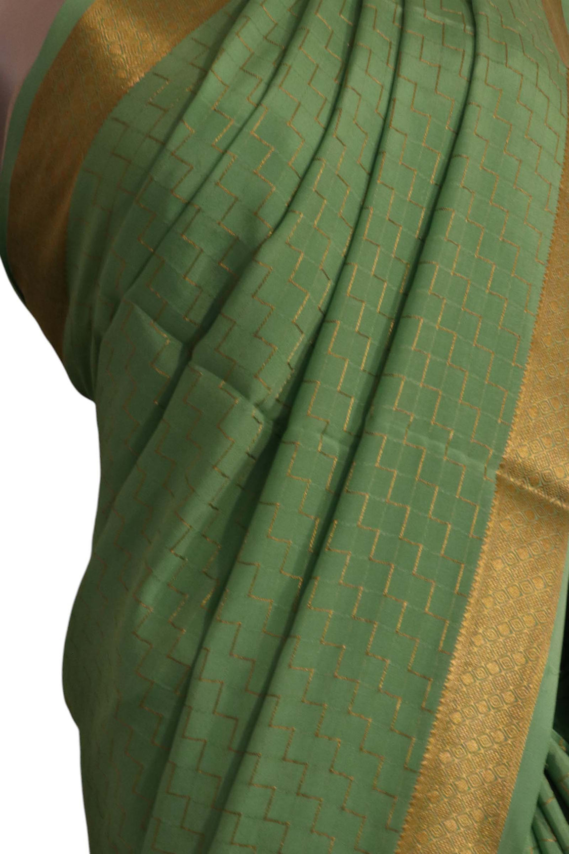 Pure Mysore Crepe Silk Saree AK210598