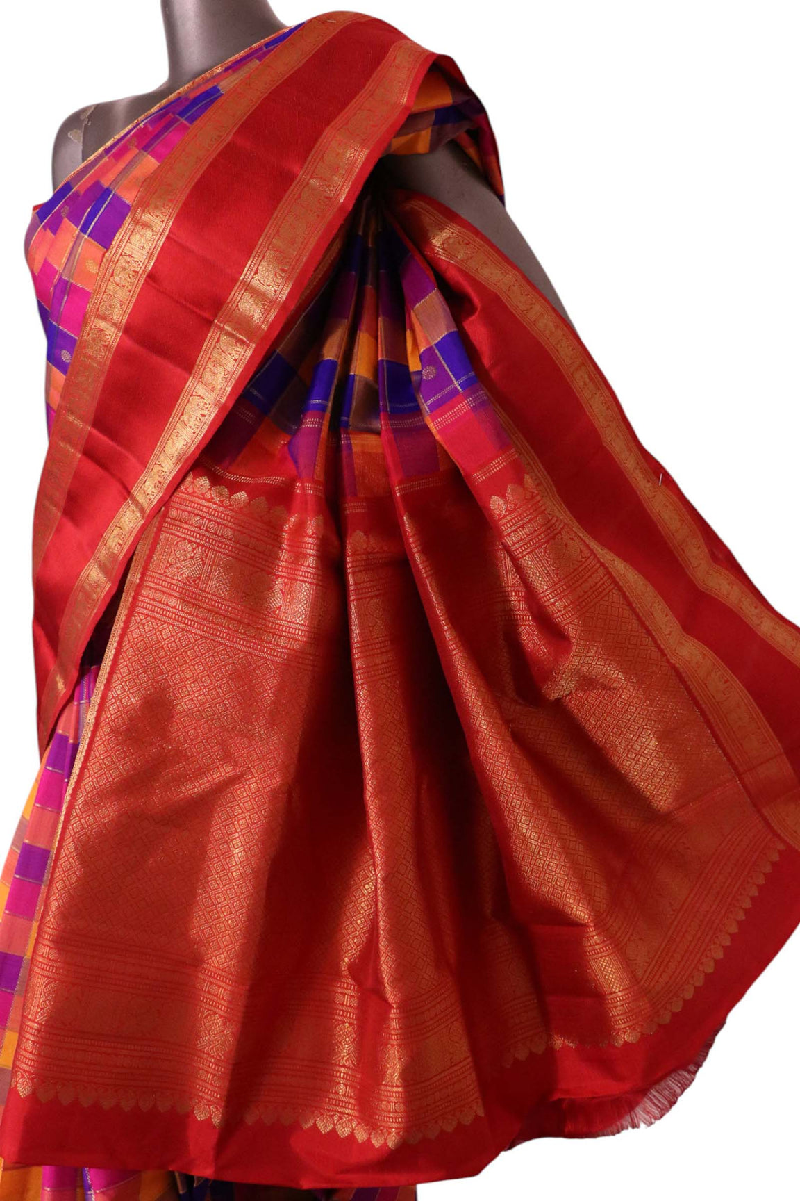 Pure Handloom Kanjeevaram Silk Saree AL203117