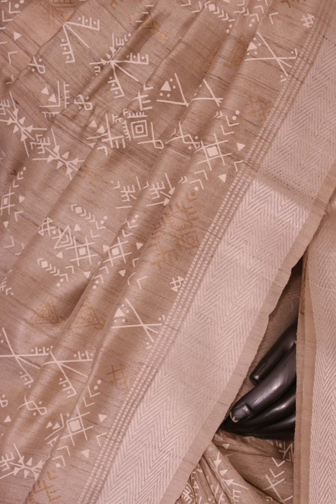 Handloom Pure Tussar Silk Saree AL203709