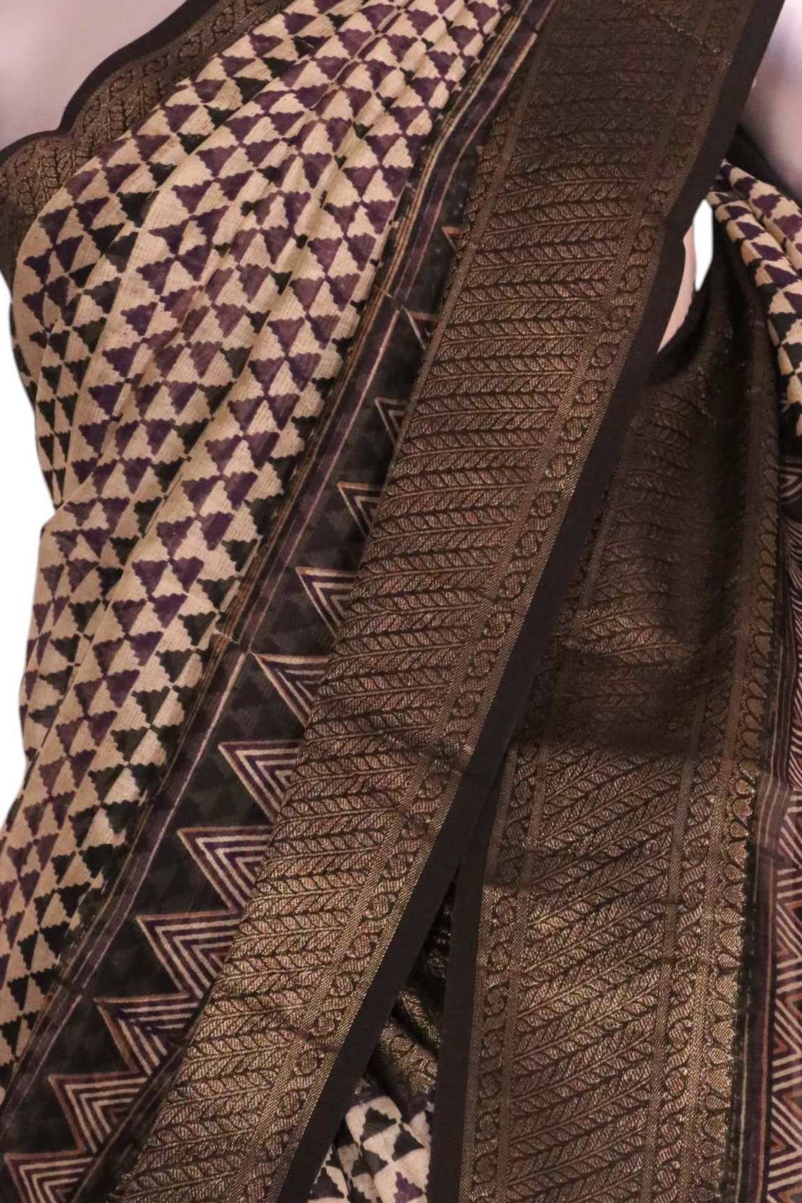 Exclusive Pure Chanderi Cotton Saree AL205669