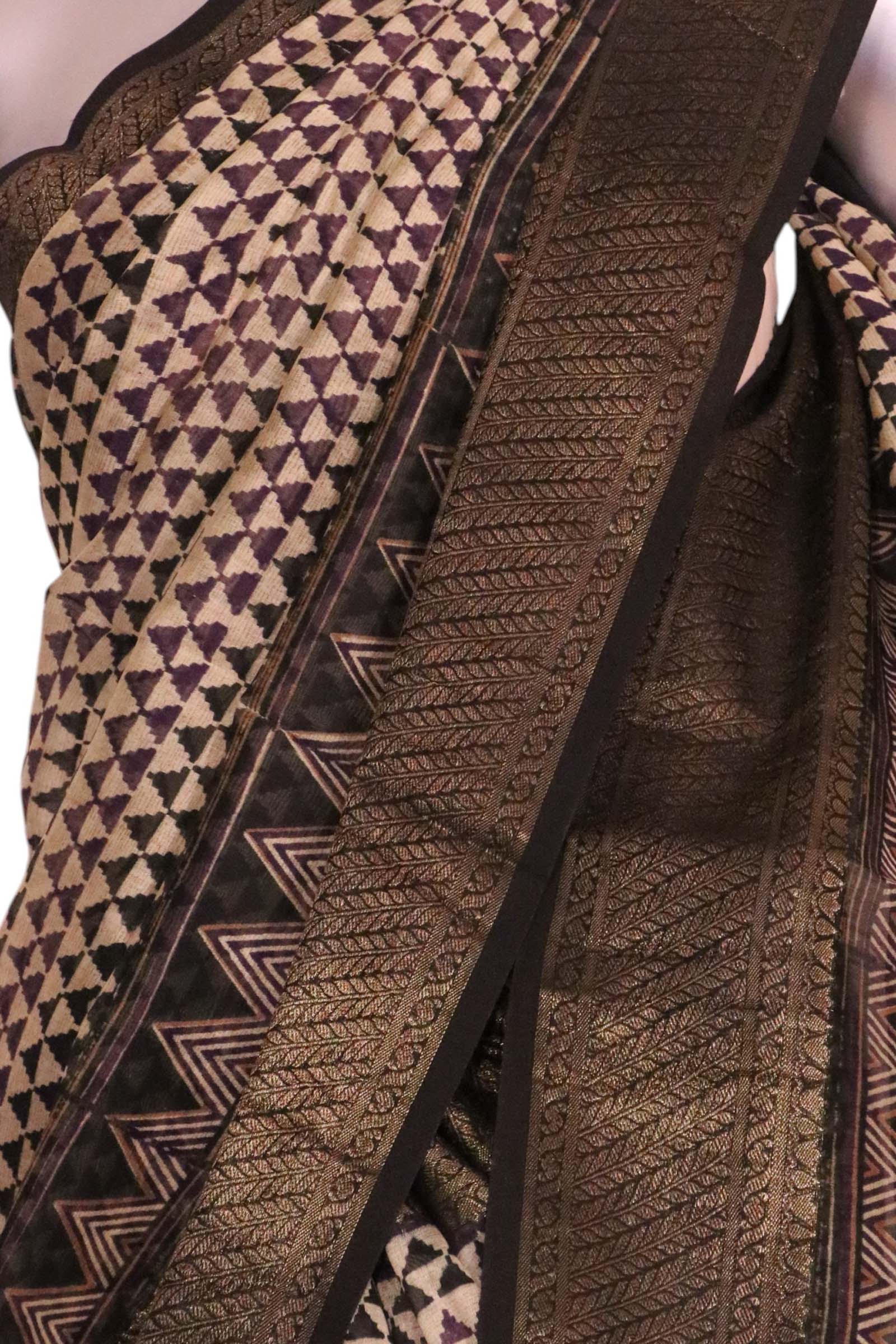 Exclusive Pure Chanderi Cotton Saree AL205669