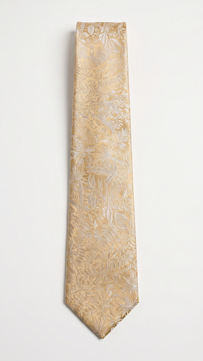 Silk Tie AM201216 - Full-Length Front Flat-Lay View