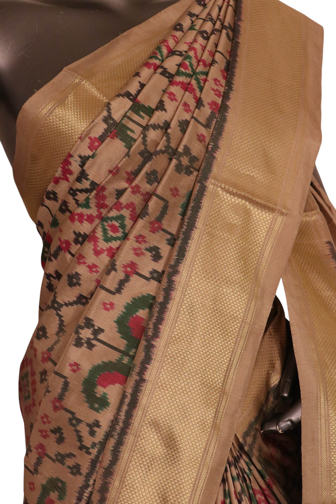 Pure Handloom Patola Ikat Silk Saree AK212715