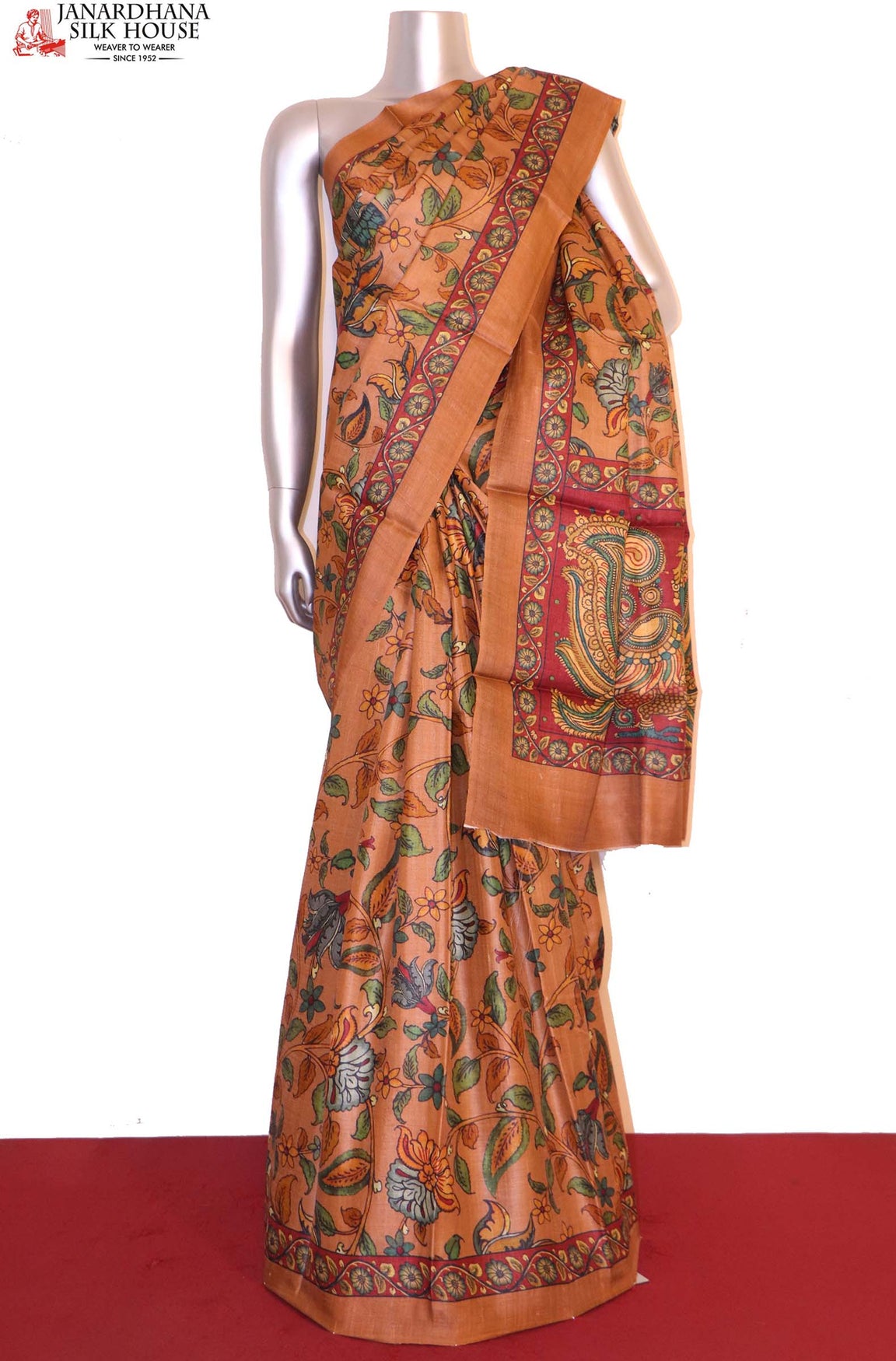 Exclusive Printed Pure Tussar Silk Saree AI207501