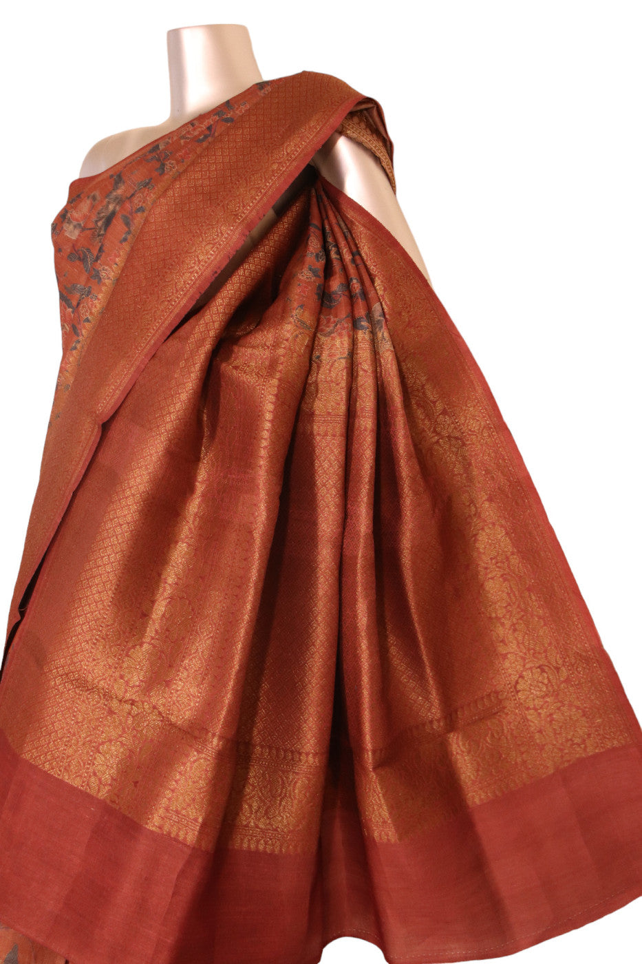 Designer Pure Tussar Silk Saree AJ210430
