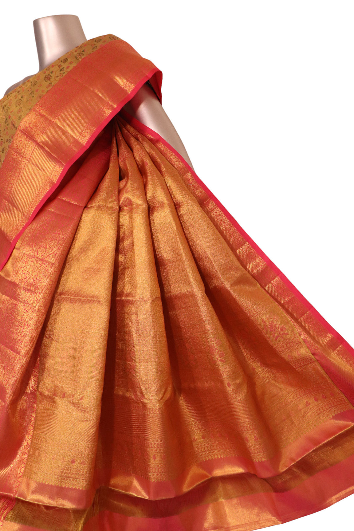 Pure Brocade Tissue Kanjeevaram Silk Saree AK201301