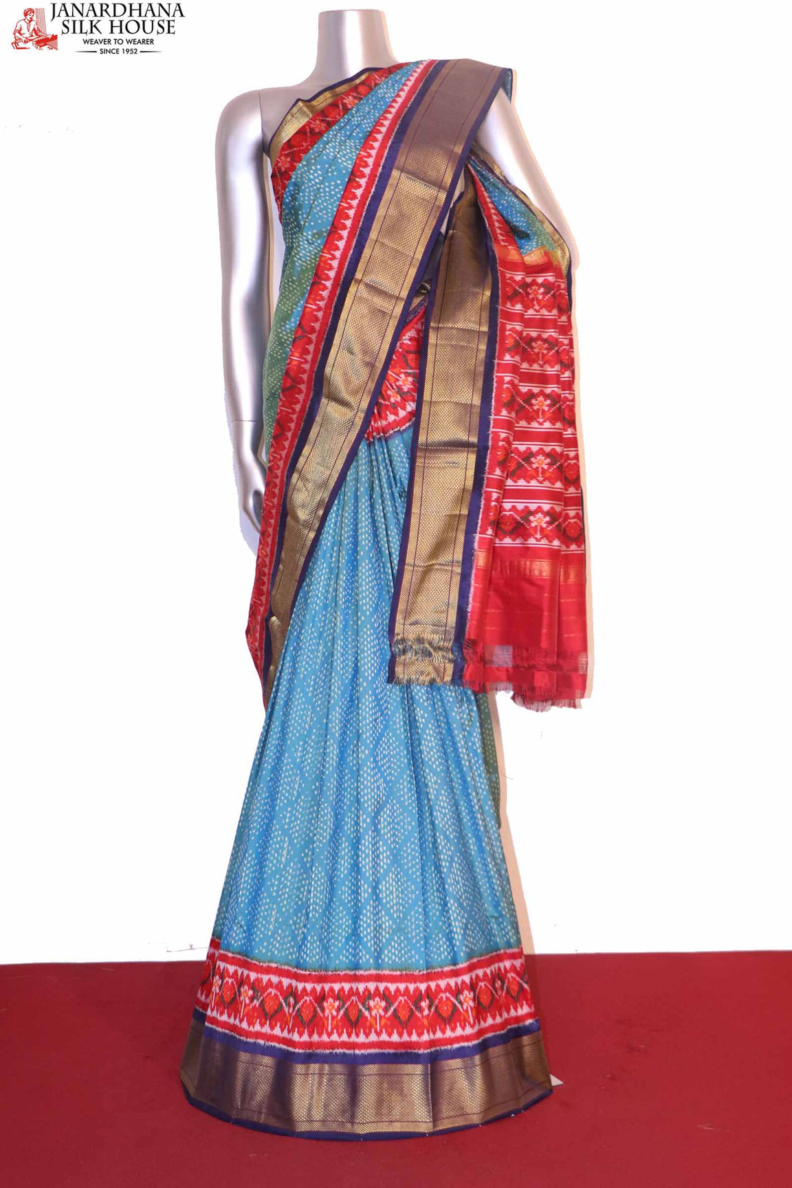 Designer &amp; Exclusive Ikat Patola Silk Saree AI201899