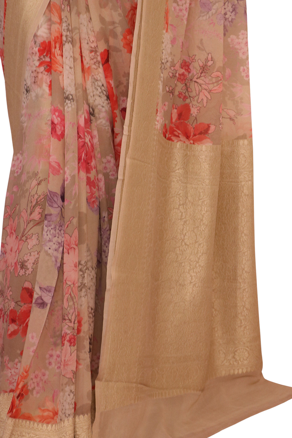Pure Printed Georgette Silk Saree AL200655
