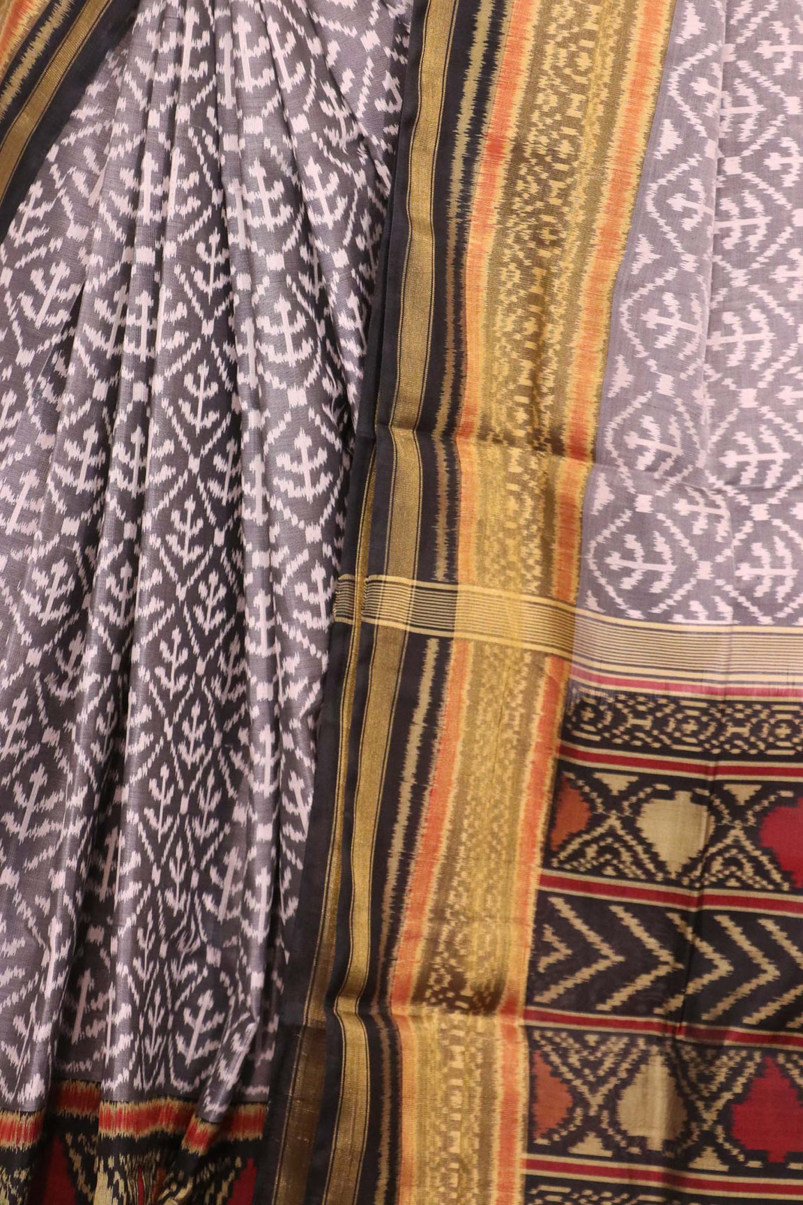 Pure Handloom Patola Ikat Silk Saree AL211557