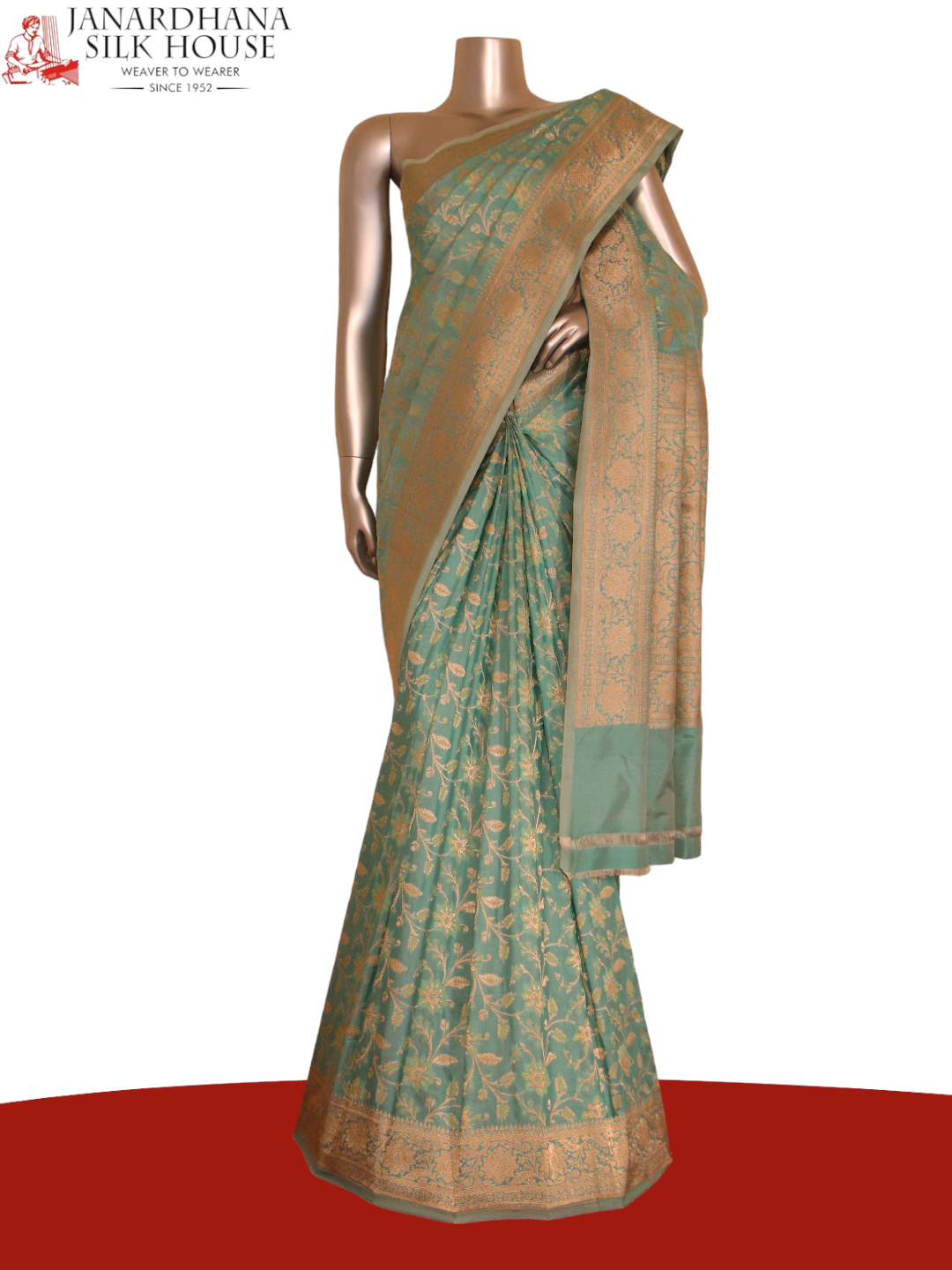 Grand Floral Wedding Banarasi Silk Saree AJ209232