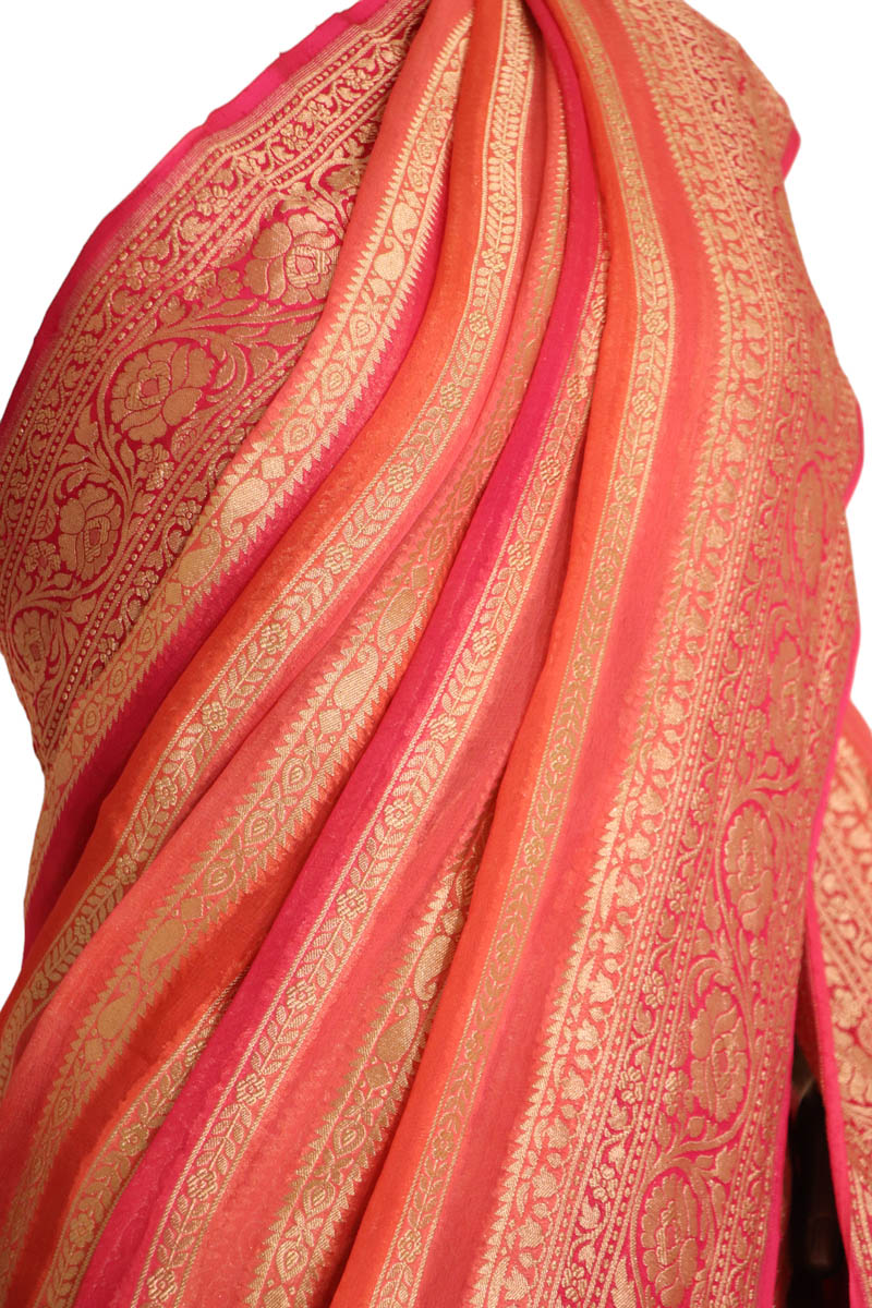Wedding Exclusive Banarasi Georgette Silk Saree AJ202463