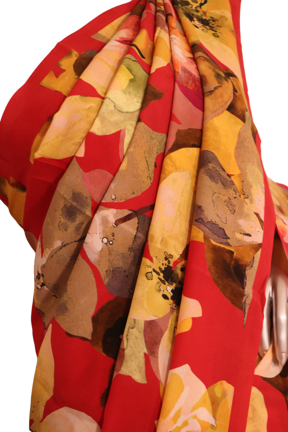 Floral Exclusive Pure Crepe Silk Saree AJ210524