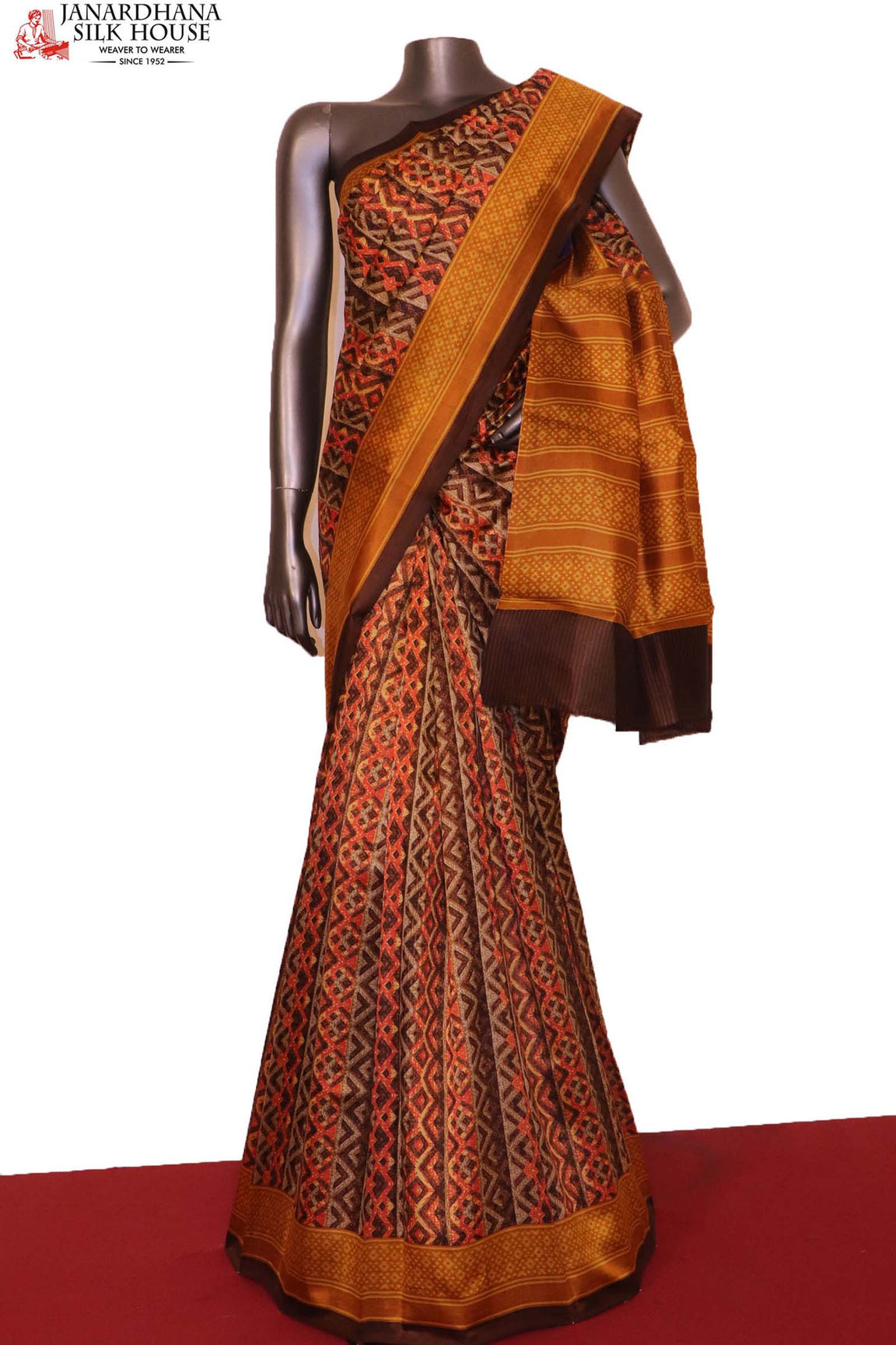 Exclusive Printed Pure Tussar Silk Saree AG203061