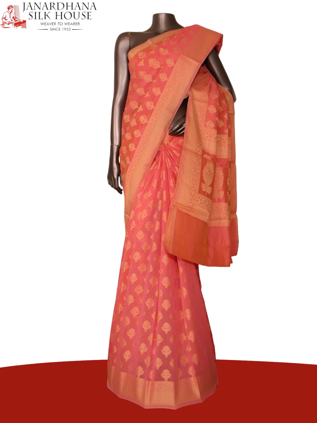 Handloom Exclusive Banarasi Cotton Saree AJ208179