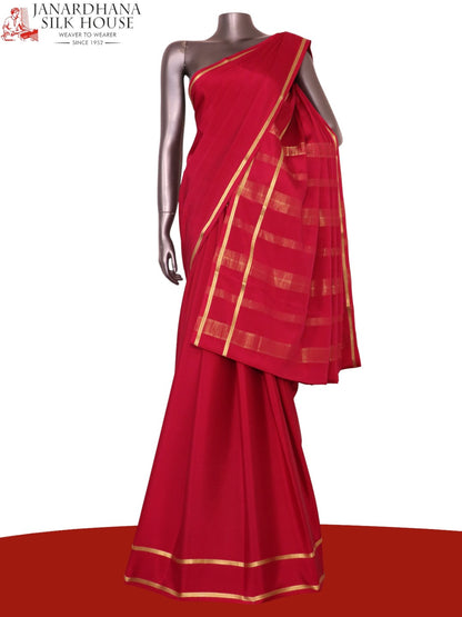 Pure Mysore Crepe Silk Saree AL212212
