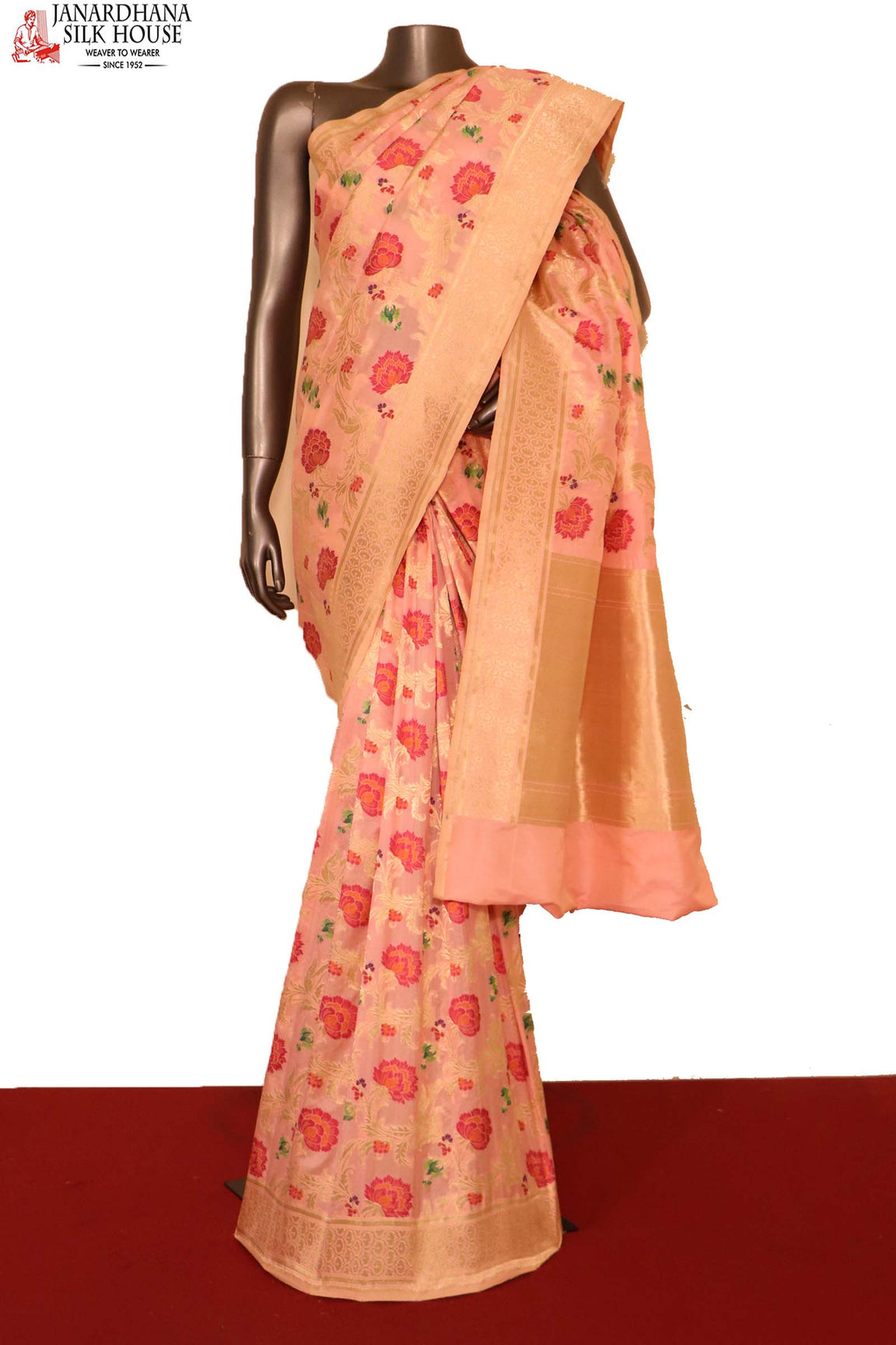 Exquisite Meenakari Banarasi Silk Saree AH207821
