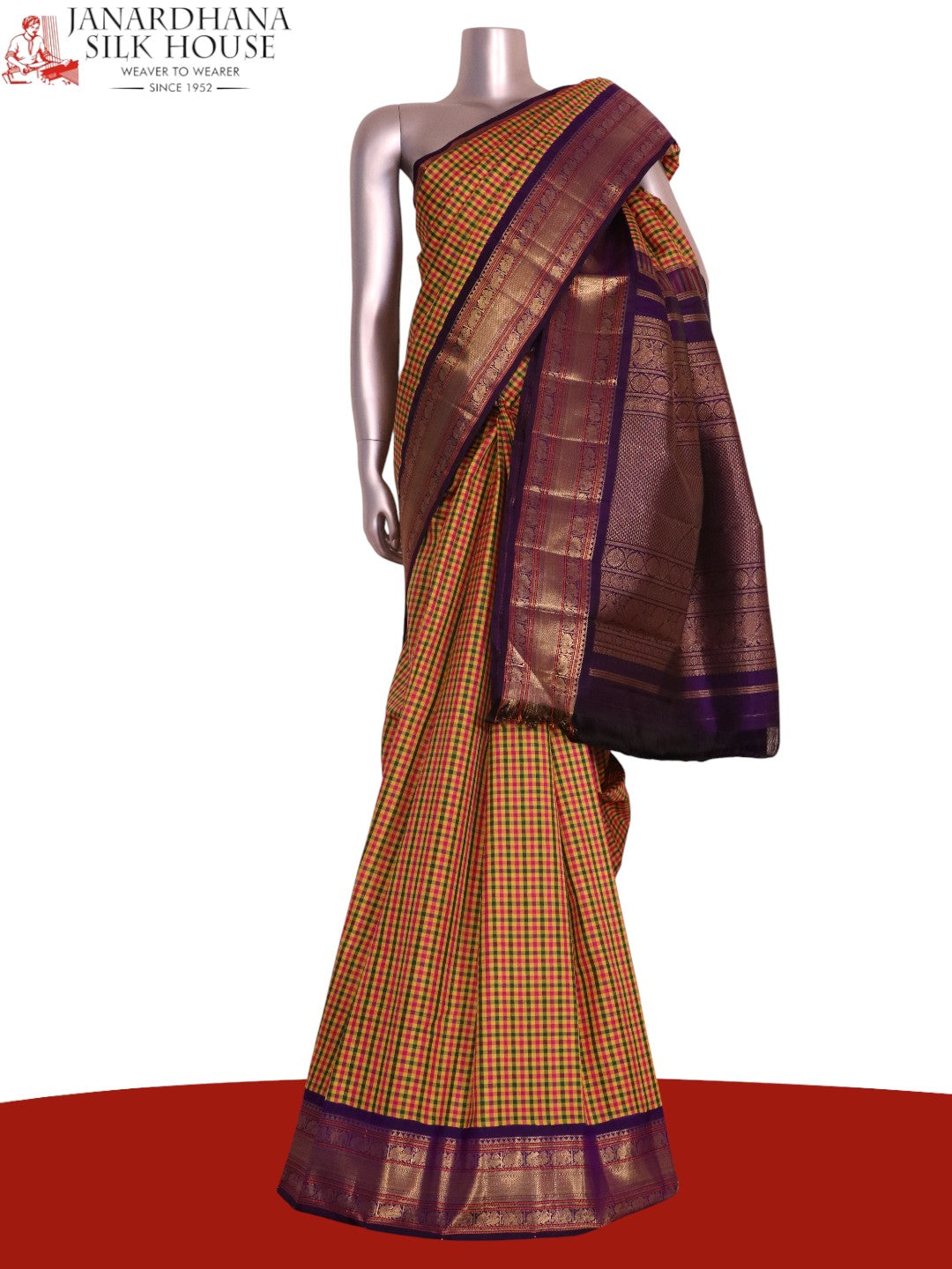 Pure Handloom Kanjeevaram Silk Saree AL211115