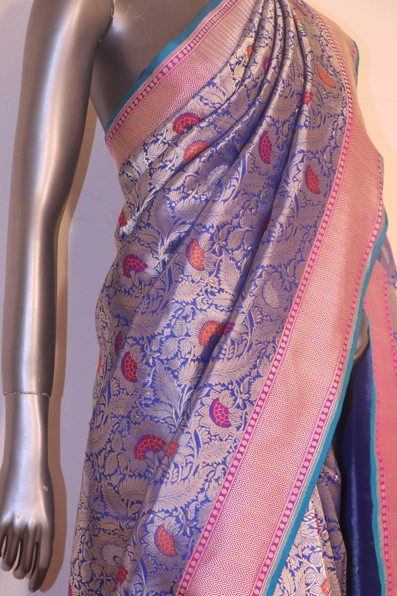 Designer Grand Meenakari Banarasi Silk Saree AH201799