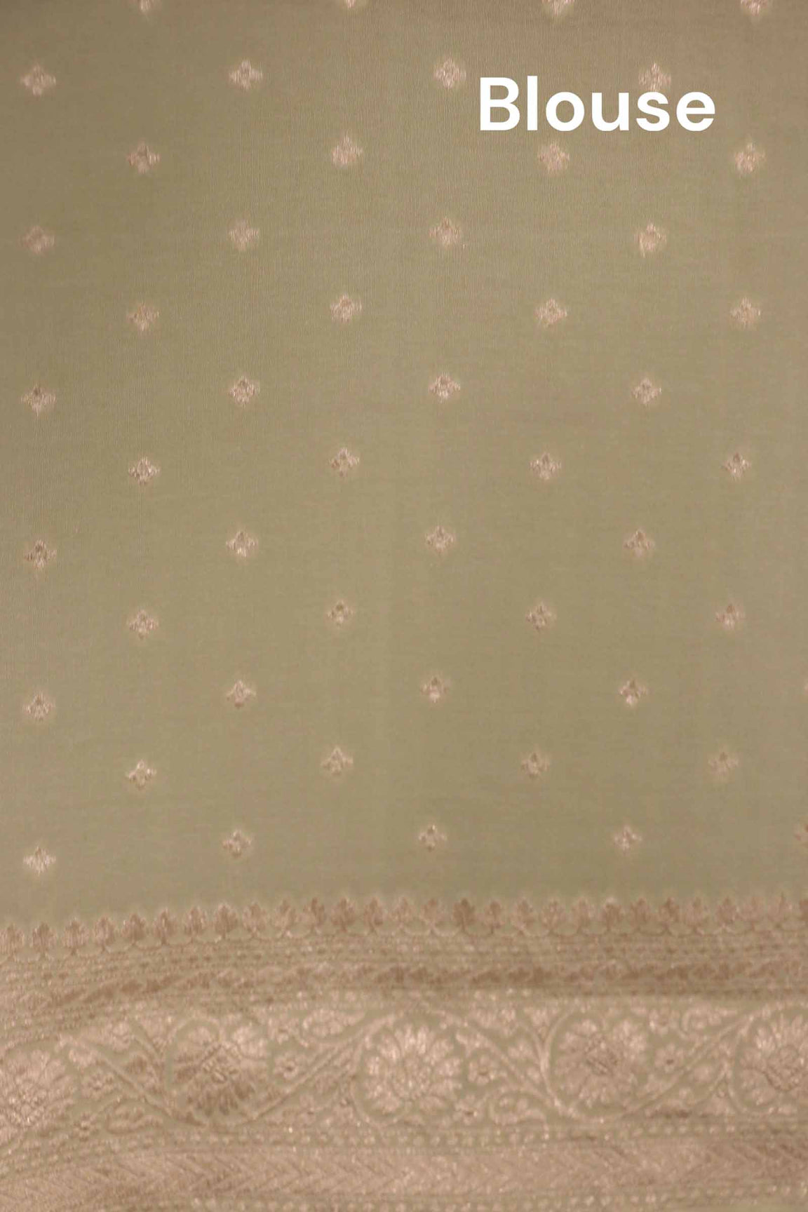 Pure Handloom Zari Butta Banarasi Crepe Silk Saree AL206650