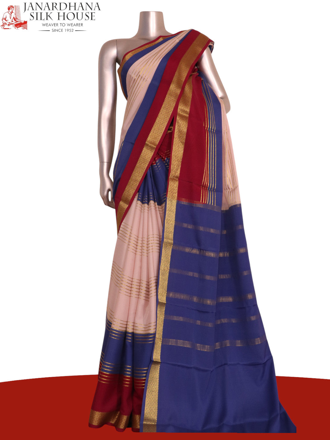 Pure Mysore Crepe Silk Saree AK203346