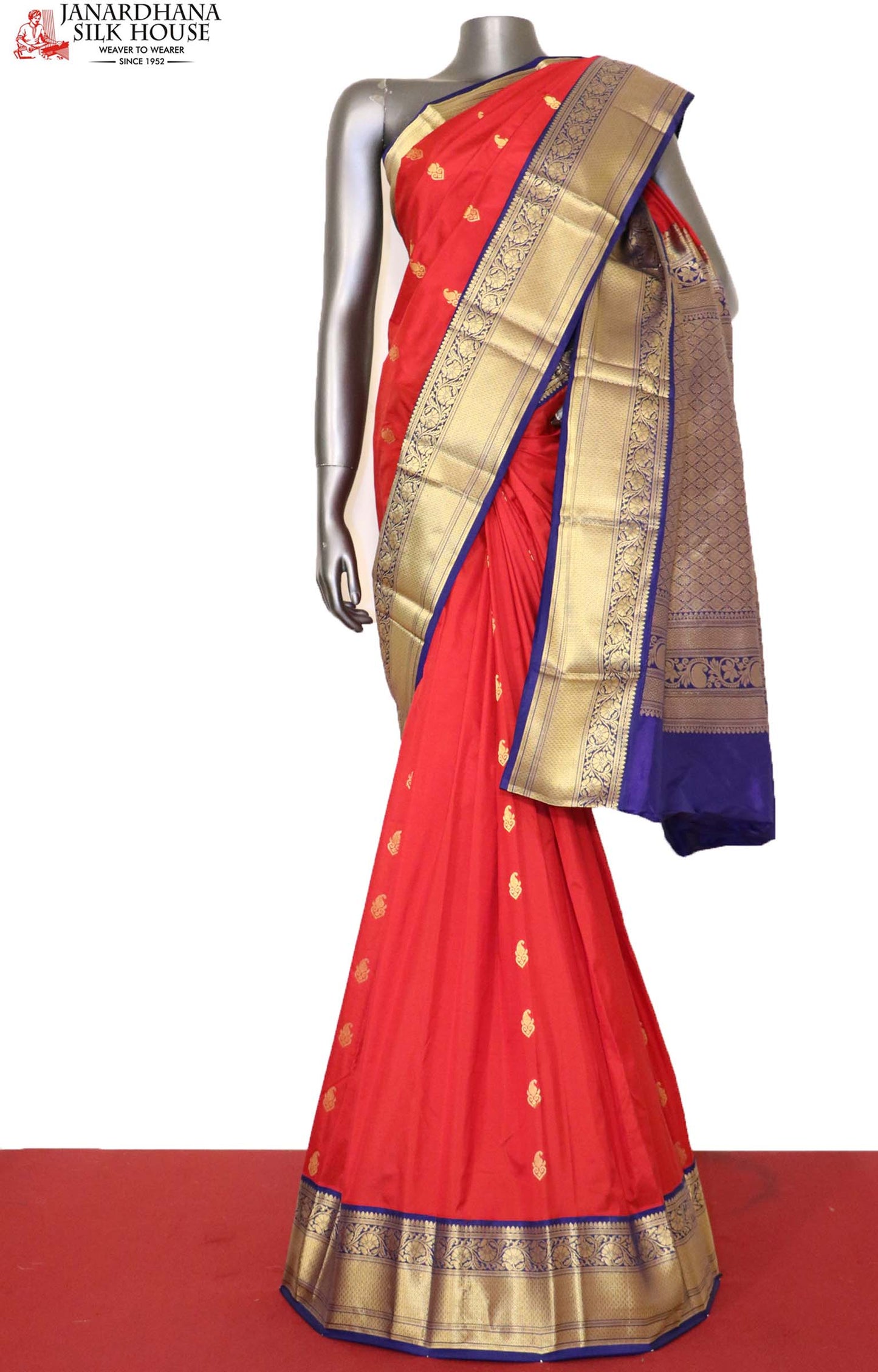 traditional wedding south silk saree aj200850