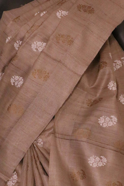 Handloom Pure Tussar Silk Saree AL203715