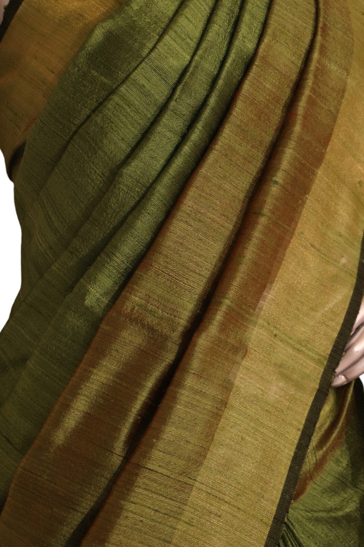 Handloom Pure Tussar Silk Saree AJ204710