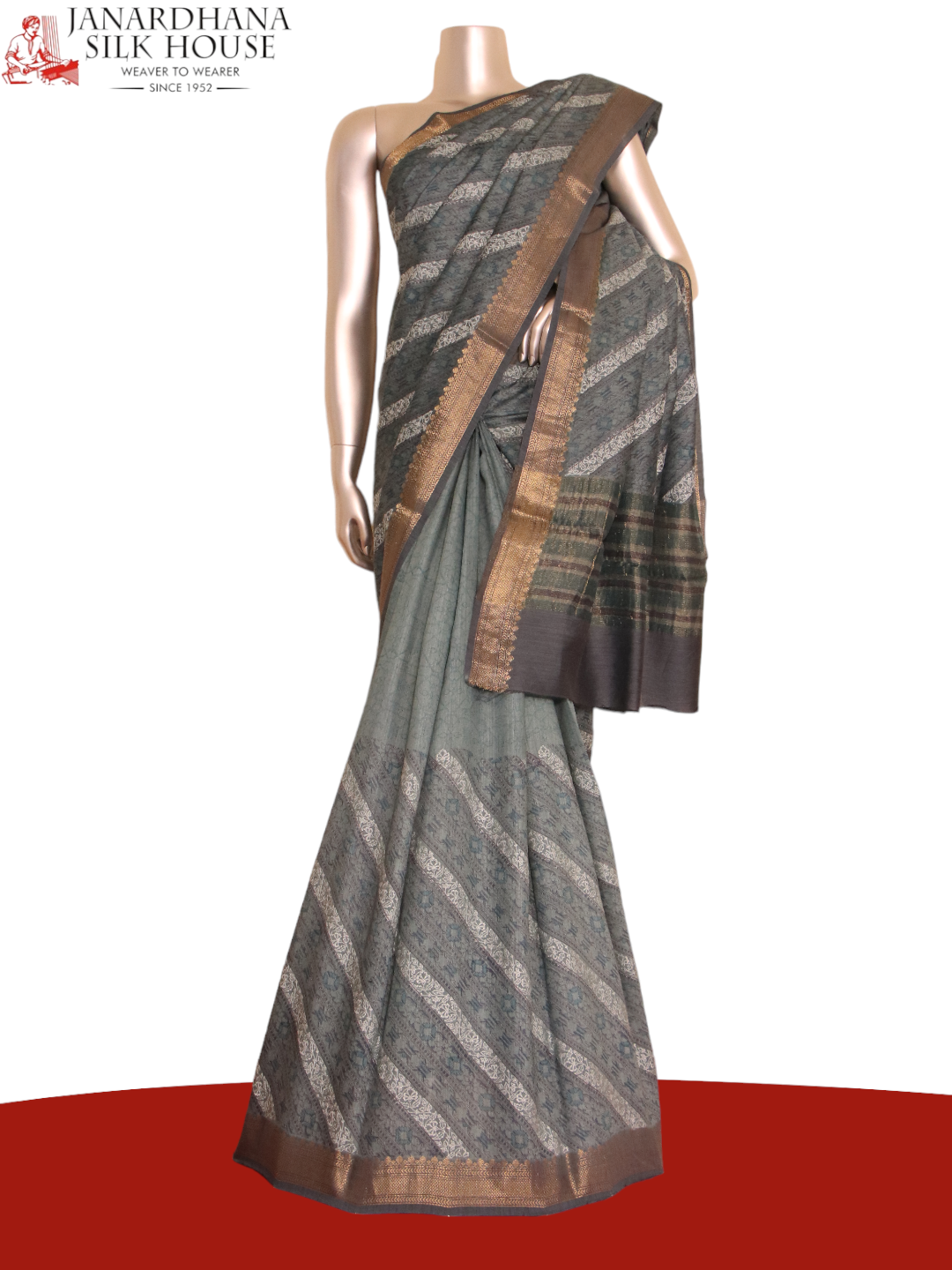 Designer Pure Tussar Silk Saree AJ207690