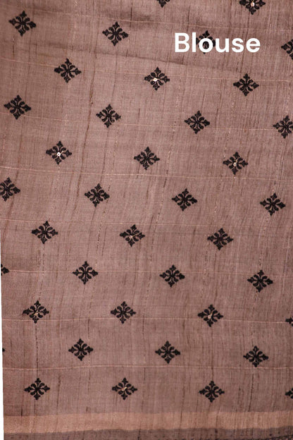 Handloom Pure Tussar Silk Saree AL209556