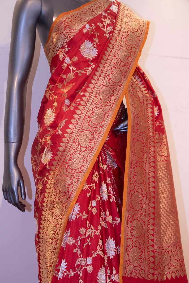 Exquisite &amp; Designer Grand Banarasi Silk Saree-Master Weavers Collections AF211243