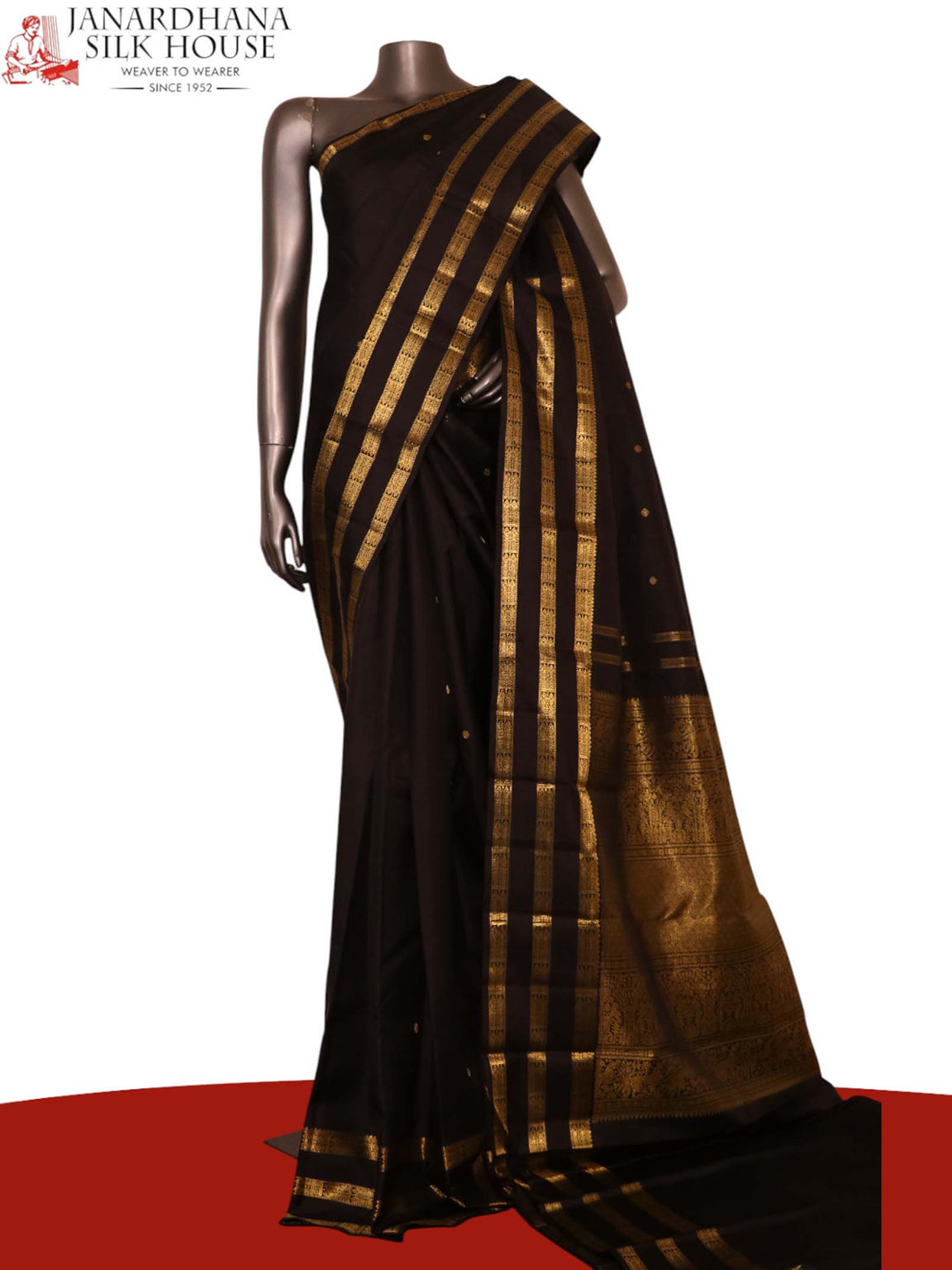 Pure Handloom Kanjeevaram Silk Saree AL201355