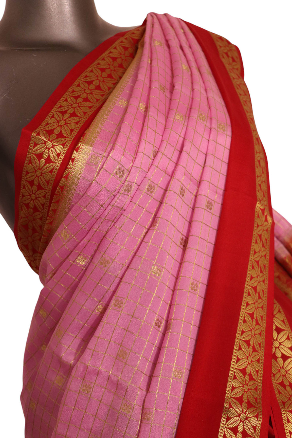 Pure Mysore Crepe Silk Saree AL200167