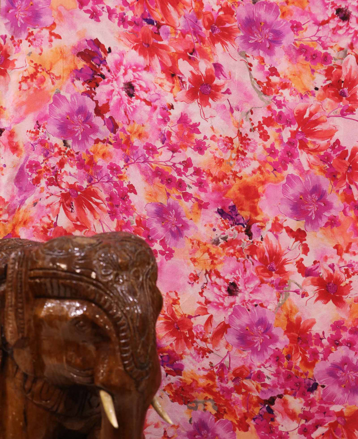Designer Pure Printed Crepe Silk Fabric AC202049