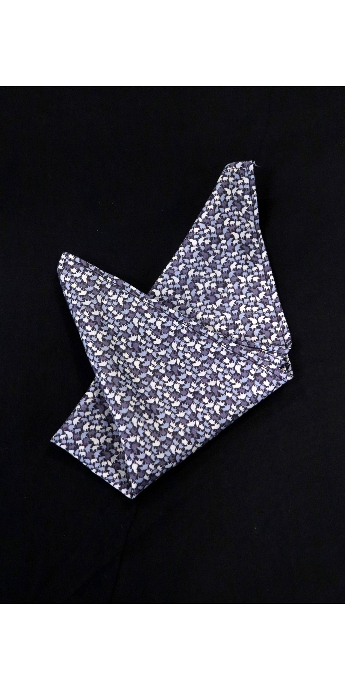 Exclusive Printed Pure Silk Pocket Square AE202775