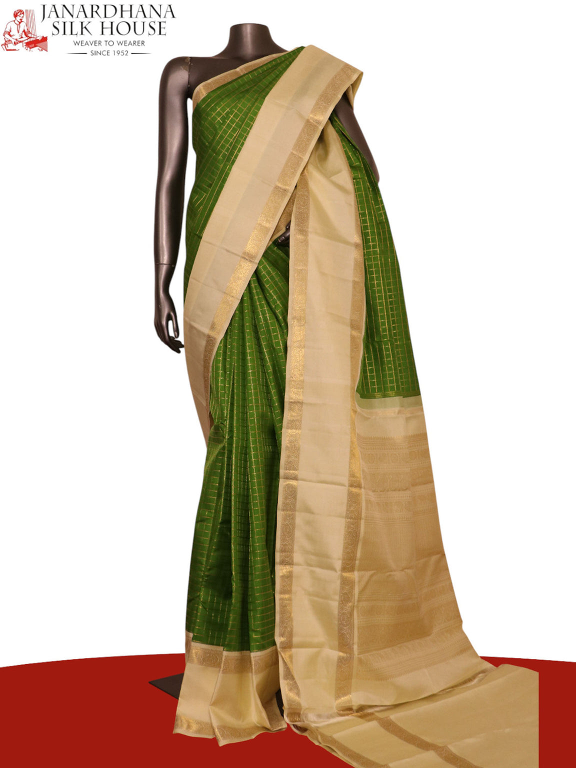 Pure Handloom Kanjeevaram Silk Saree AK213417