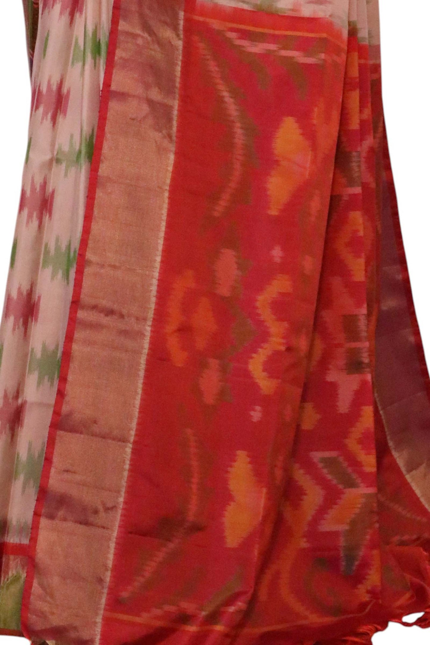 designer exclusive handloom ikat soft silk saree al211568