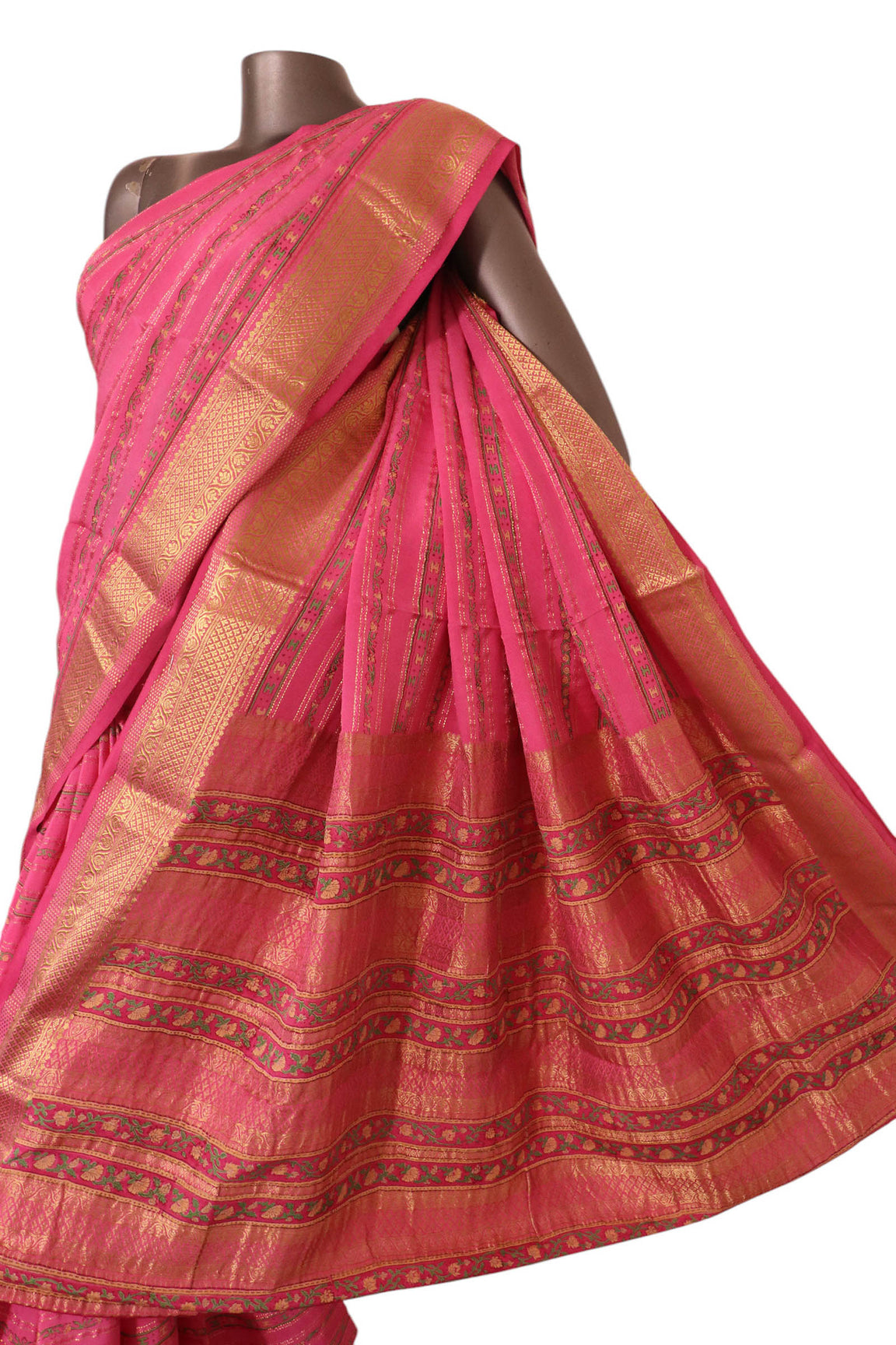 Floral Pure Crepe Silk Saree AK211014